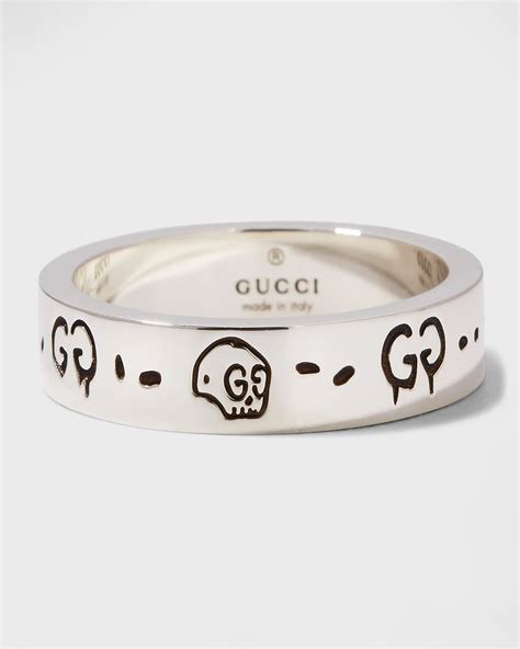 gucci ghost ring size 8|gucci ghost ring men's.